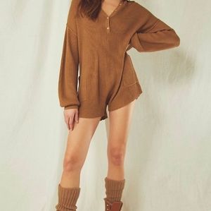 Free people picnic sweater romper